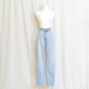 ROLLA's original high rise straight long size 27 light wash